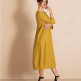 Megan Salmon Lulu Pleat Romance Dress