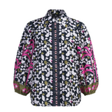 Emily Lovelock Edie Blouse in Black Print