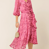 Sacha Drake Sherbet Breeze Midi Wrap Dress