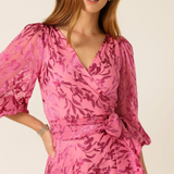 Sacha Drake Sherbet Breeze Midi Wrap Dress