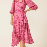 Sacha Drake Sherbet Breeze Midi Wrap Dress