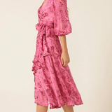 Sacha Drake Sherbet Breeze Midi Wrap Dress