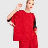 Alembika Tono Boxy Jacquard Top