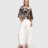 Alembika Osprey Chiffon Top, Leopard
