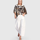Alembika Osprey Chiffon Top, Leopard