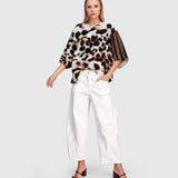 Alembika Osprey Chiffon Top, Leopard
