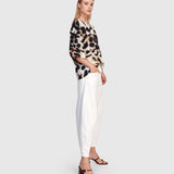 Alembika Osprey Chiffon Top, Leopard
