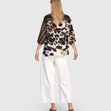 Alembika Osprey Chiffon Top, Leopard