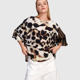 Alembika Osprey Chiffon Top, Leopard