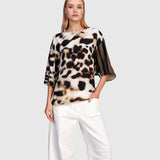 Alembika Osprey Chiffon Top, Leopard