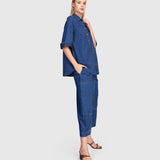 Alembika Bold Barrel Capri Pants