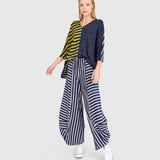 Alembika Ahoy Punto Pants, Navy/White