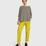 Urban by Alembika Deuce Boxy Top, Cream Stripes