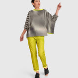 Urban by Alembika Deuce Boxy Top, Cream Stripes