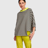 Urban by Alembika Deuce Boxy Top, Cream Stripes