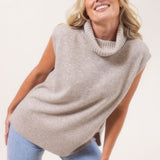 See Saw Merino Roll Neck Vest