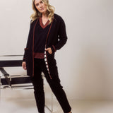 See Saw Wool Blend Trim Detail Cardi