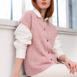 Mansted Komma Lambswool Basketweave Button Vest