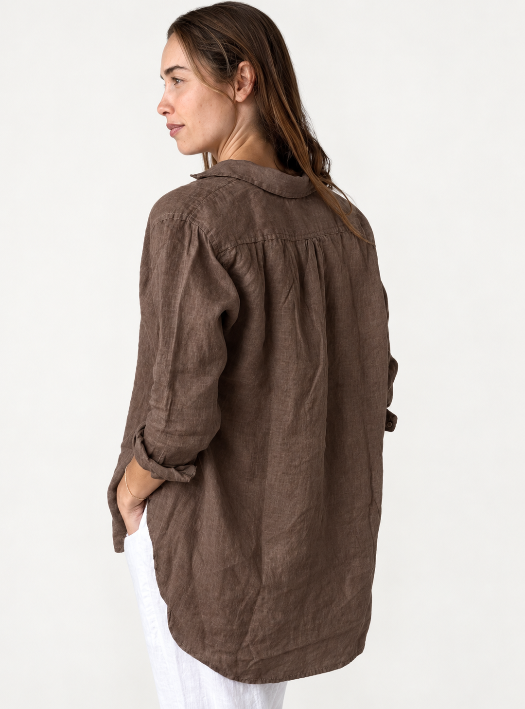 Frockk Skyla Shirt in Soil — back view