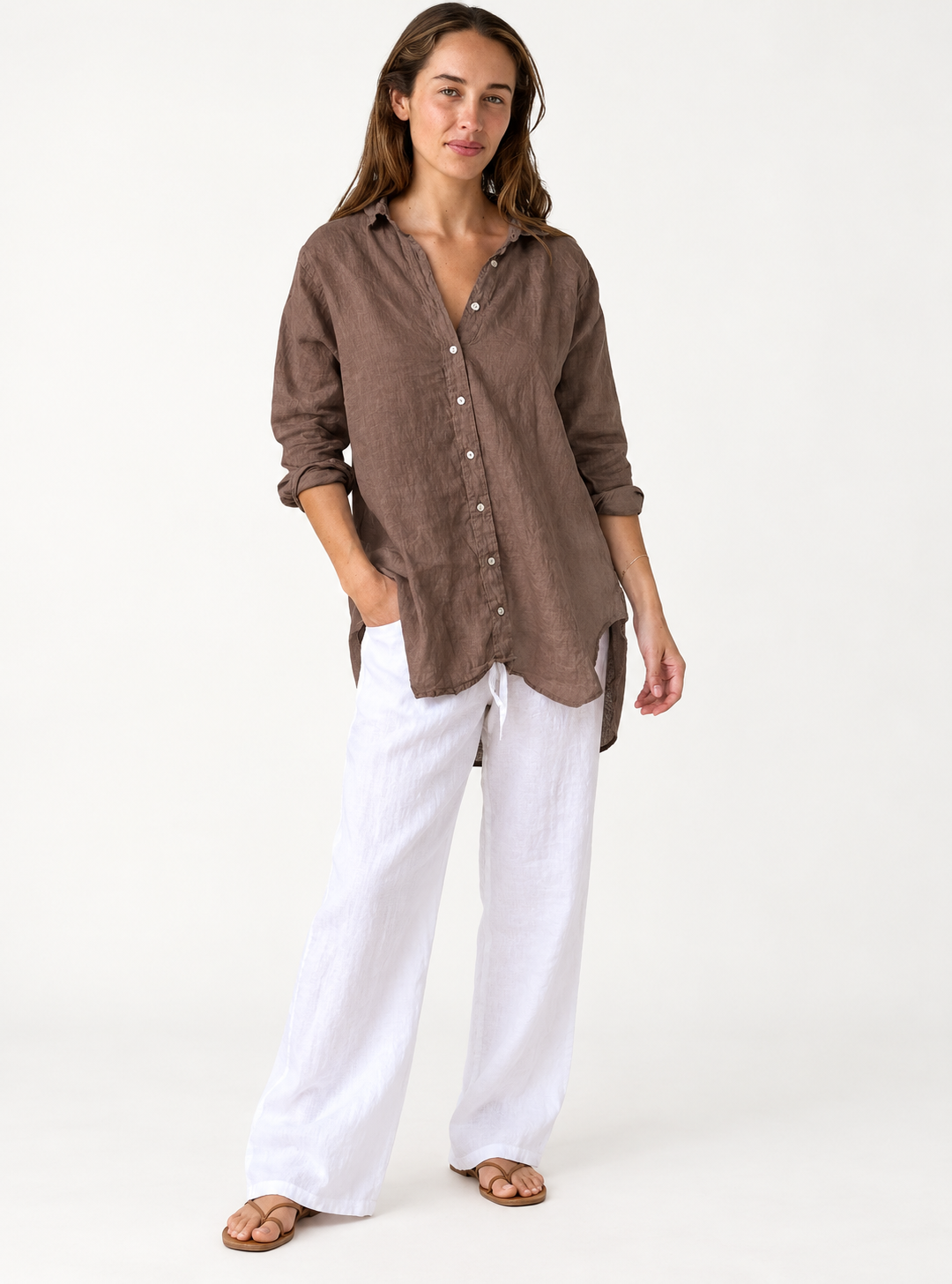 Frockk Skyla Shirt in Soil — front view