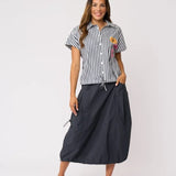 Foil Hemline Hype Skirt