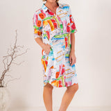 See Saw Linen Shirt Maker Dress
