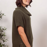 See Saw Cowl Neck Top