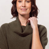 See Saw Cowl Neck Top
