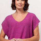See Saw Llama/Wool Blend Boxy Vest