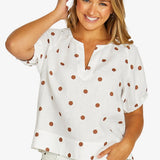JUMP Spot Print Top
