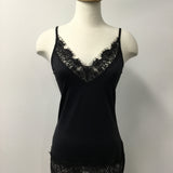 NU Denmark Black Lace Edged Cami