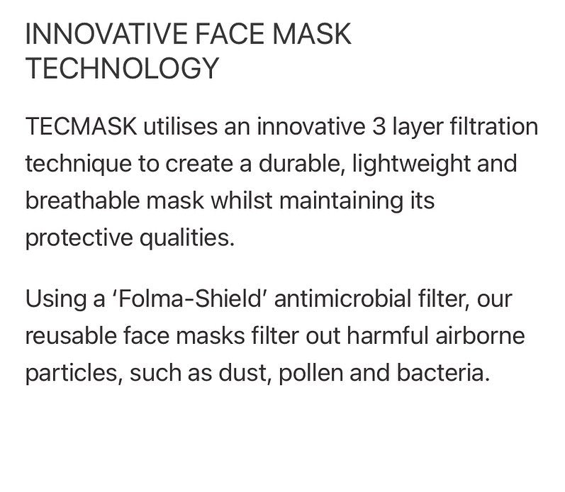 Tecmask Face Mask